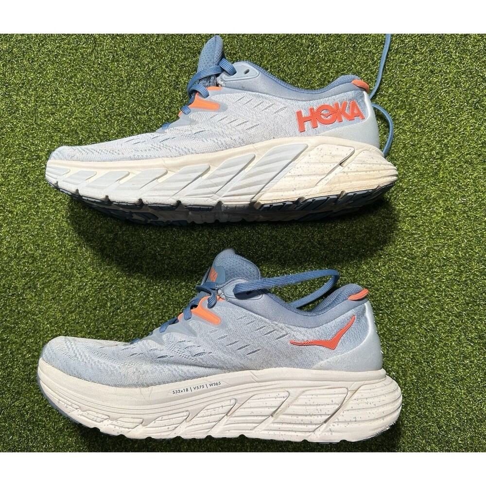 Hoka One One Gaviota 4 Women’s Size 10 B Blue Fog Plein Air 1123199 Running Shoe - Picture 2 of 11